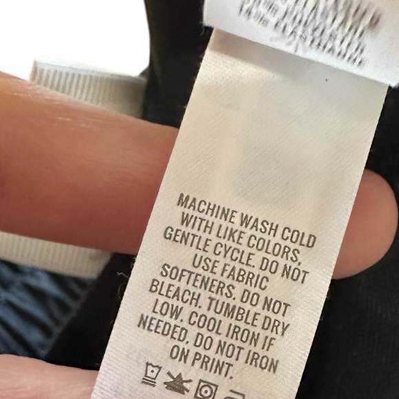 Aerie Black Elastic Waistband Pull On Wide Leg High Rise Trouser Pants Size S - Picture 7 of 12